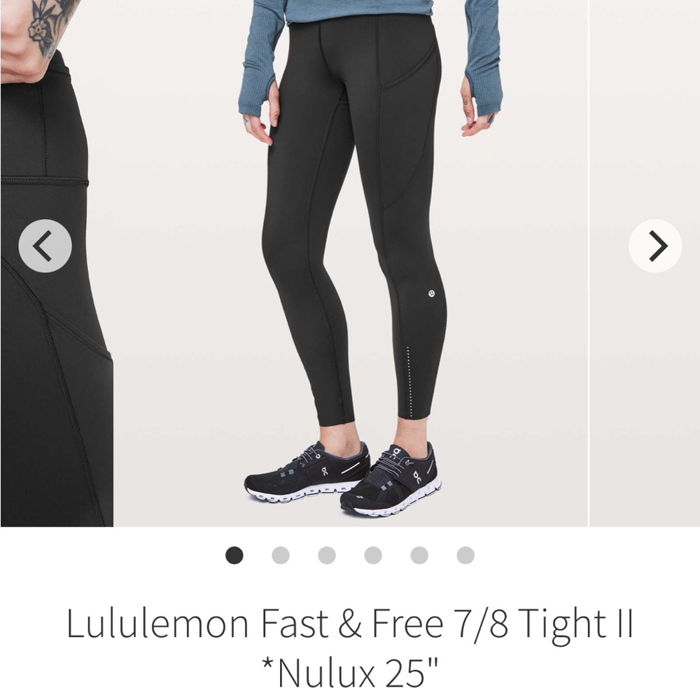 Lululemon Fast and Free Tights leggings
